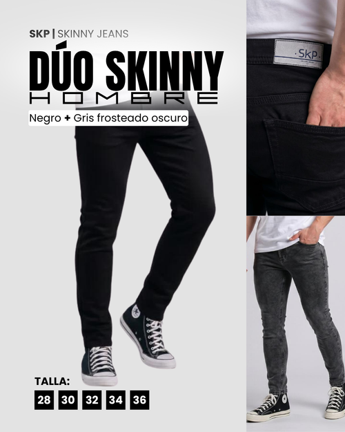 Dúo Skinny Jeans Caballero